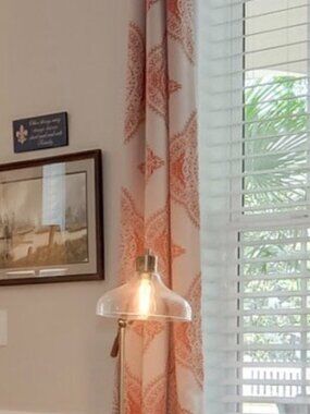 4 Custom Satin Curtain Panels